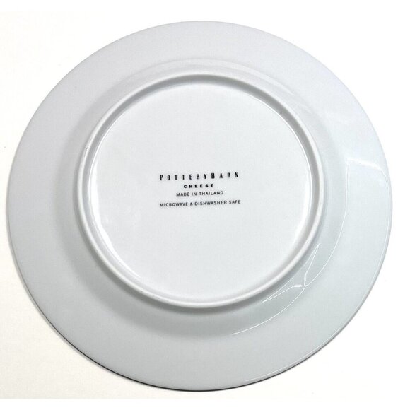 Set 4 POTTERY BARN 7.75" French Cheese Cocktail Appetizer Salad PLATES EUC EUC - Picture 7 of 9